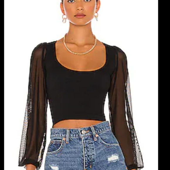 Free People Tops - Free people Lost In Love Seamless Top in Black | Size XS/S